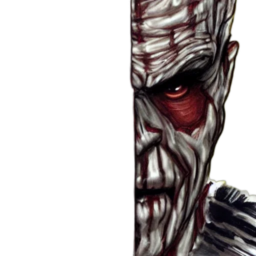 face, creature, mask, concept art, comic book art, fantasy art, pixel art, freddy transparent PNG cut-out