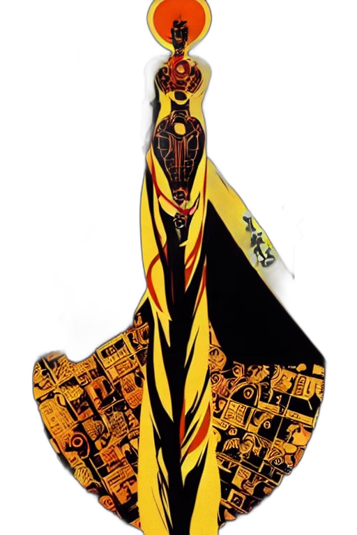 staff, sword, dress, umbrella, comic book art, way, god, movie transparent PNG cut-out