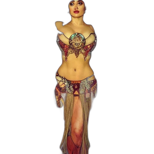 dress, jewelry, fantasy art, concept art transparent PNG cut-out