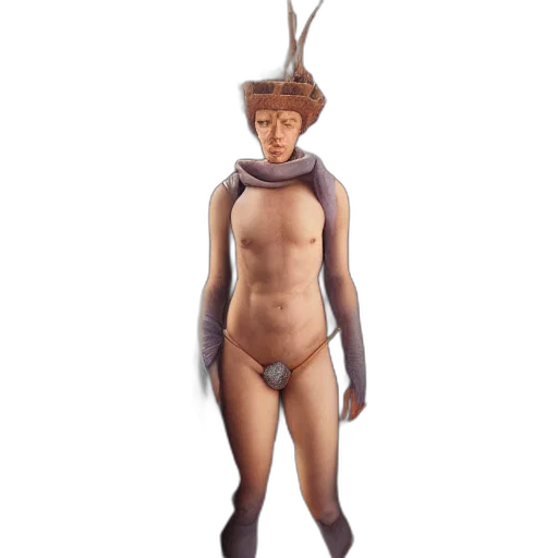 creature, hat, staff, animal transparent PNG cut-out