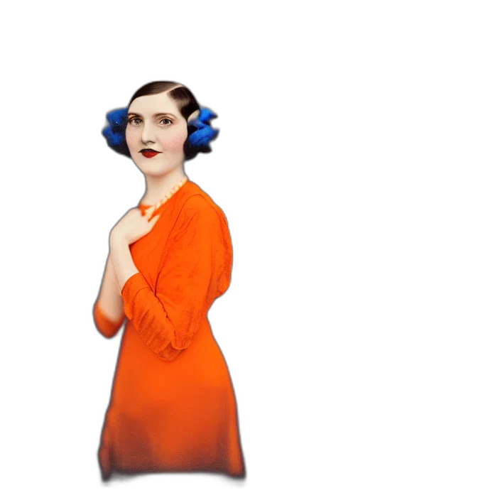 dress, hat, concept art, pixel art, 3d render, cartoon, blue, kodak transparent PNG cut-out