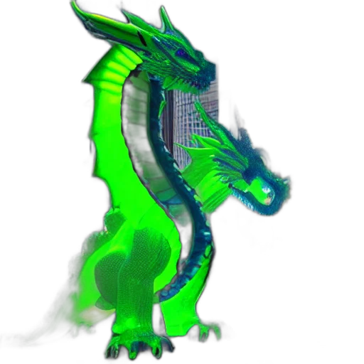 dragon, creature, animal, staff transparent PNG cut-out