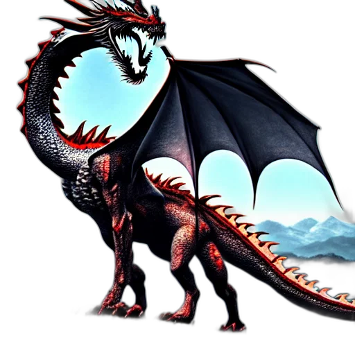 dragon, animal, creature, concept art transparent PNG cut-out