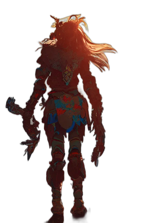 mask, staff, creature, robot, concept art, fantasy art, comic book art, pixel art transparent PNG cut-out
