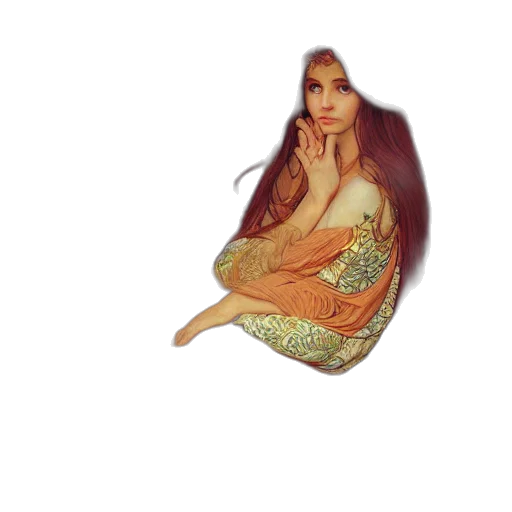 dress, jewelry, hair, creature, pixel art, fantasy art, photorealistic, 3d render transparent PNG cut-out