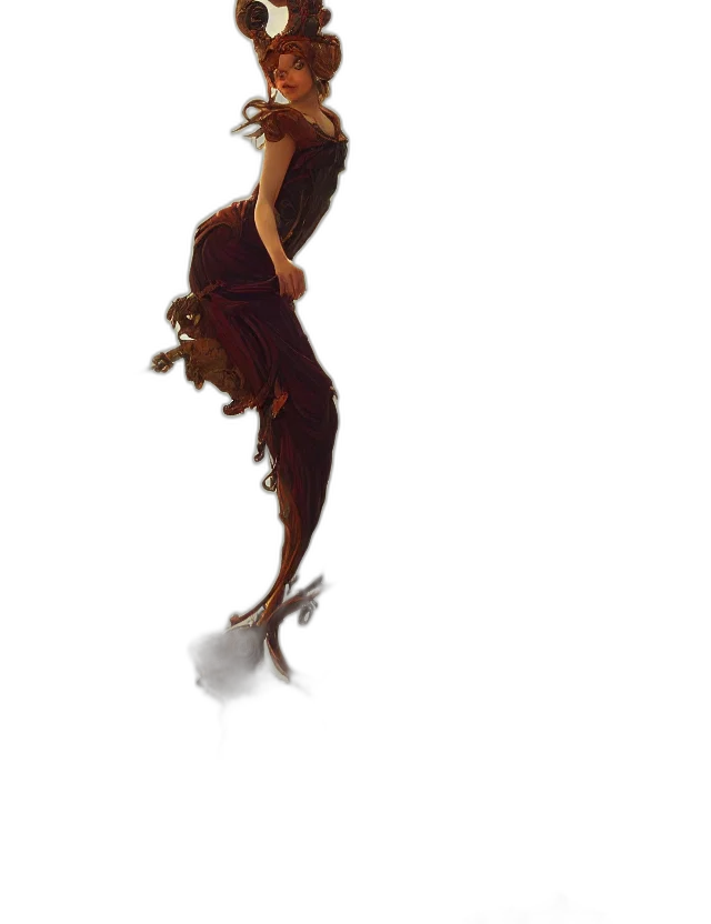 dragon, dress, animal, creature, concept art, 3d render, fantasy art, photorealistic transparent PNG cut-out
