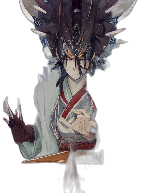 mask, crown, staff, dragon transparent PNG cut-out