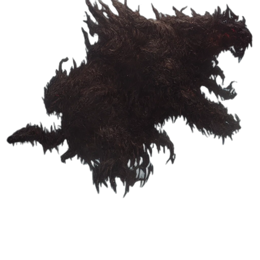 hair, dragon, creature, animal, concept art, fantasy art, pixel art, 3d render transparent PNG cut-out