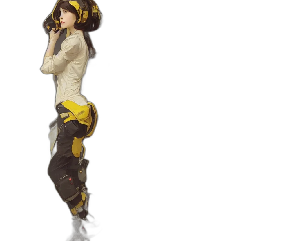 staff, dress, robot, hat transparent PNG cut-out