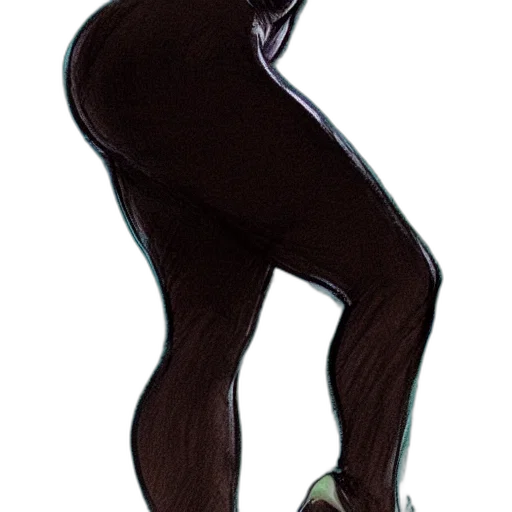 hair, creature, staff, mask transparent PNG cut-out