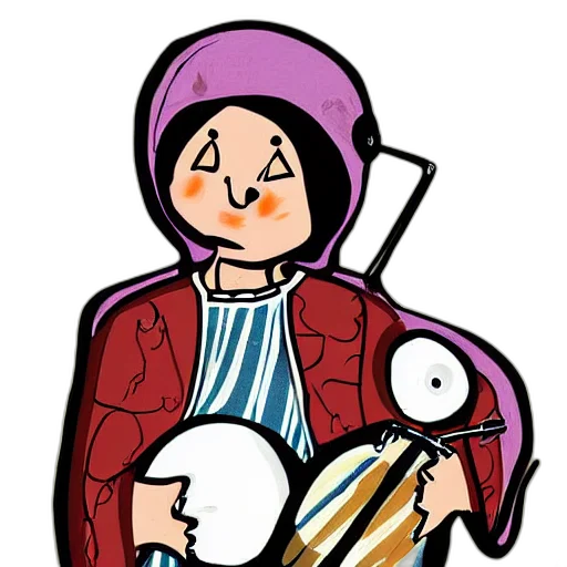 staff, jacket, weapon, cartoon transparent PNG cut-out