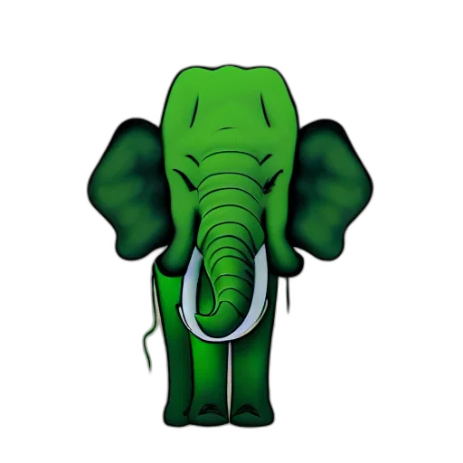 animal, staff, creature, 3d render, pixel art, concept art, cartoon, green transparent PNG cut-out