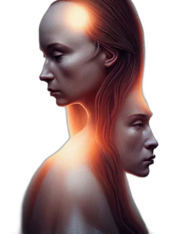 face, hair, mask, crown, concept art, photorealistic, fantasy art, 3d render transparent PNG cut-out