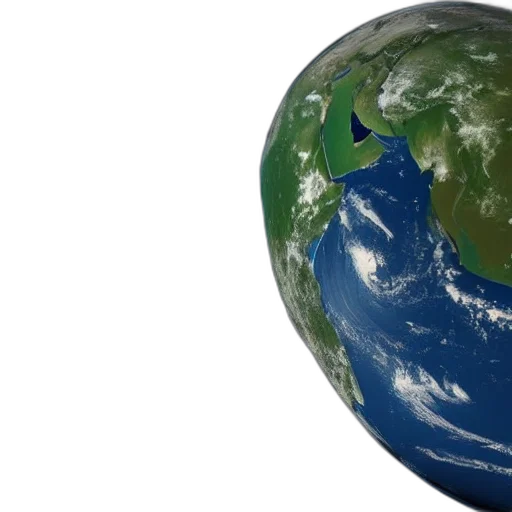 outer space, projection, satellite, view, earth, flat, plane, space transparent PNG cut-out