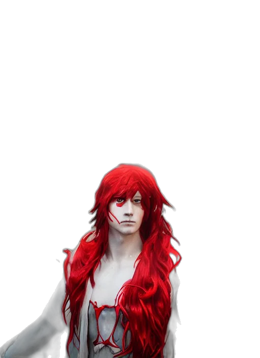 hair, dress, creature, staff, 3d render, fantasy art, concept art, photorealistic transparent PNG cut-out