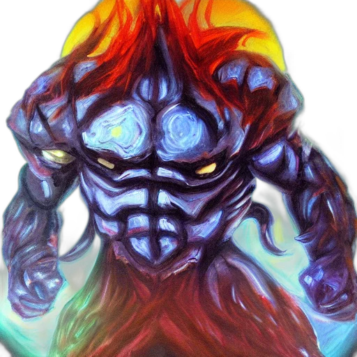 mask, creature, face, hair, concept art, fantasy art, watercolor, comic book art transparent PNG cut-out
