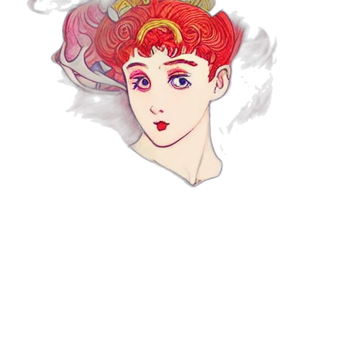 crown, mask, watercolor, pixel art, fantasy art, vaporwave, fire, red transparent PNG cut-out