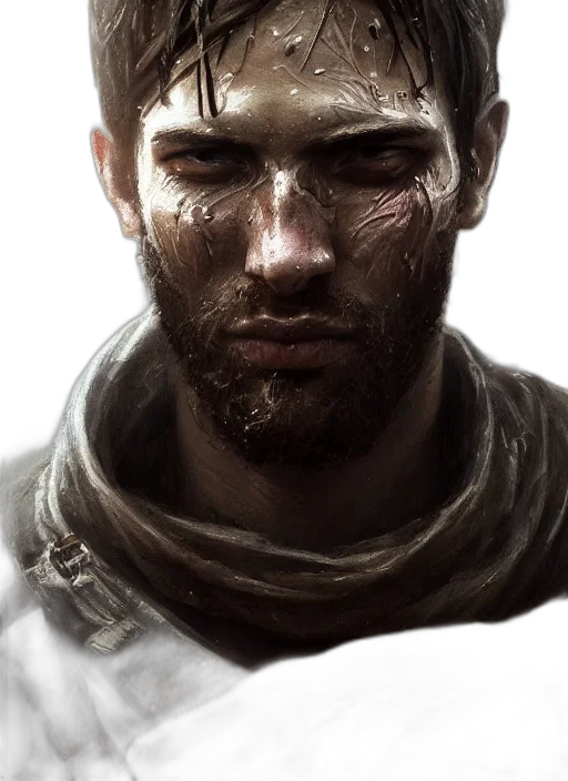 face, staff, weapon, sword, photorealistic, fantasy art, concept art, oil painting transparent PNG cut-out