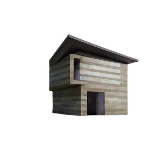 building, furniture, face, 3d render transparent PNG cut-out