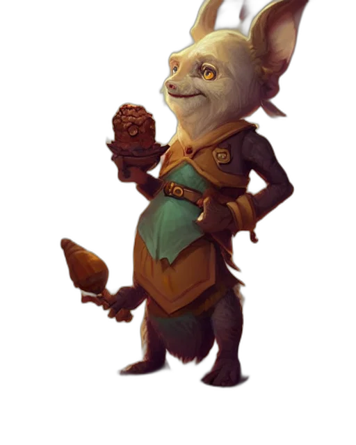 staff, creature, face, weapon, concept art, fantasy art, 3d render, pixel art transparent PNG cut-out