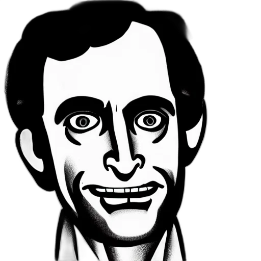 face, cartoon, comic book art, photorealistic transparent PNG cut-out