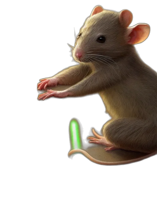 animal, staff, weapon, creature, concept art, 3d render, photorealistic, neon lights transparent PNG cut-out
