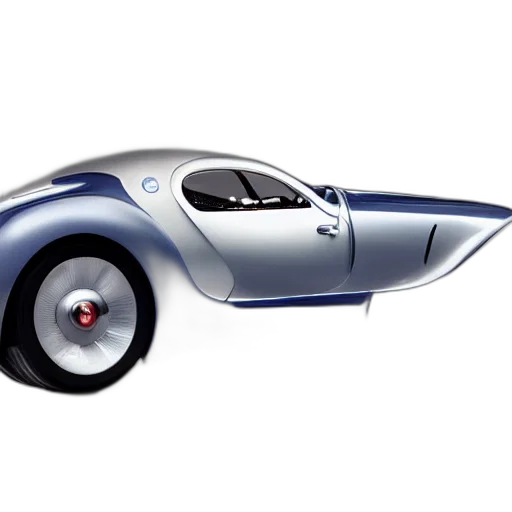car, 3d render, concept art, photorealistic, cartoon, bugatti, type, atlantic transparent PNG cut-out