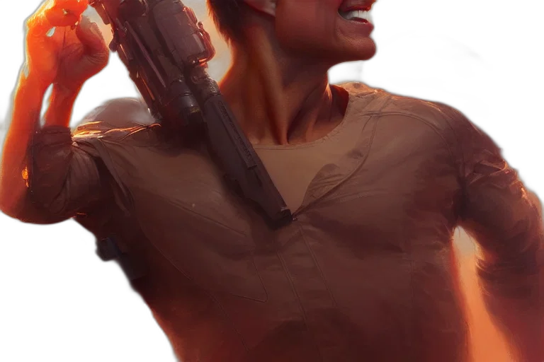 weapon, staff, face, sword, concept art, photorealistic, 3d render, comic book art transparent PNG cut-out