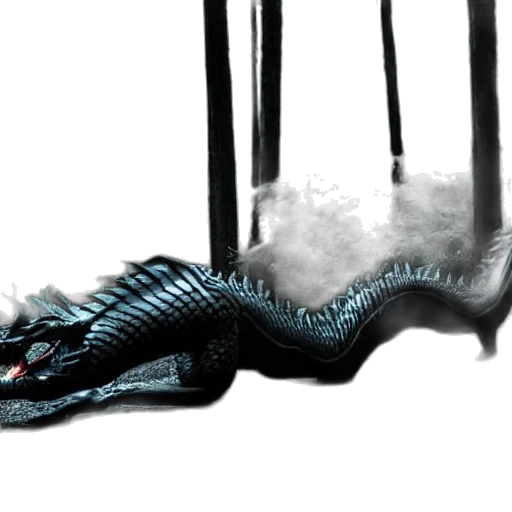 dragon, creature, furniture, hair, 3d render, concept art, photorealistic, fantasy art transparent PNG cut-out