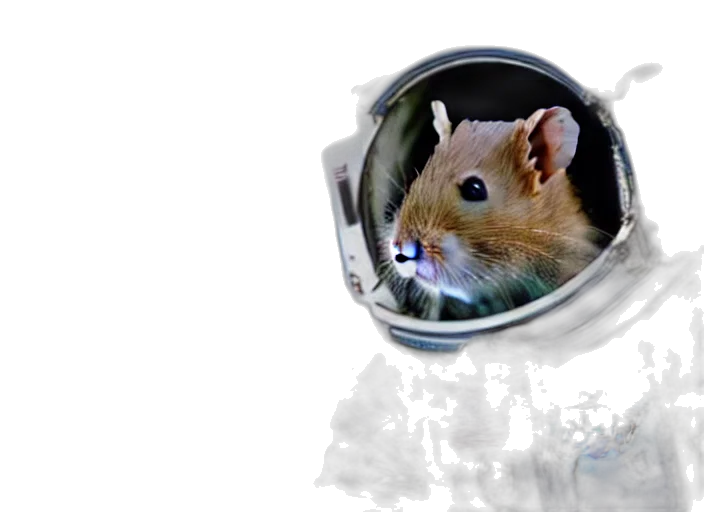 animal, 3d render, photorealistic, outer space transparent PNG cut-out