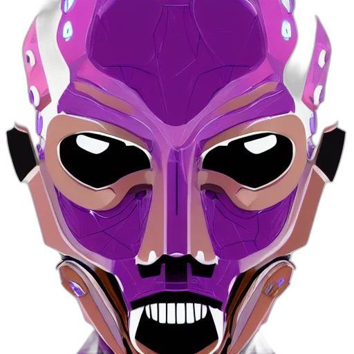 mask, face, robot, concept art transparent PNG cut-out