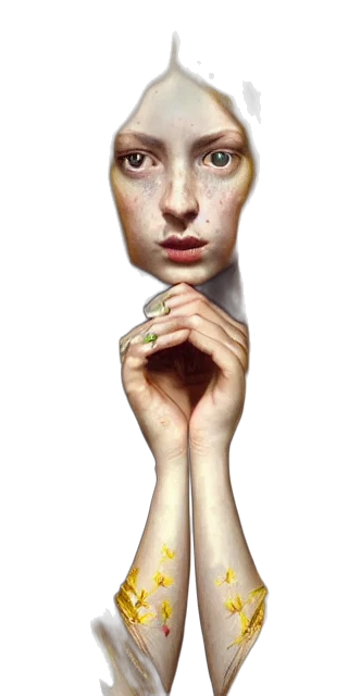 face, mask, jewelry, staff, photorealistic, 3d render, concept art, fantasy art transparent PNG cut-out
