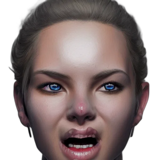face, mask, creature, robot, photorealistic, 3d render, concept art, fantasy art transparent PNG cut-out