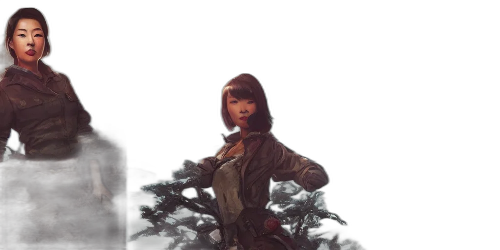 jacket, weapon, tree, staff transparent PNG cut-out