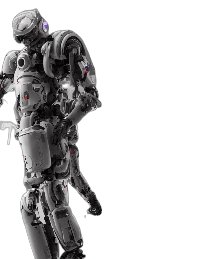 robot, concept art, 3d render, cyberpunk, full, body, portrait, photo transparent PNG cut-out