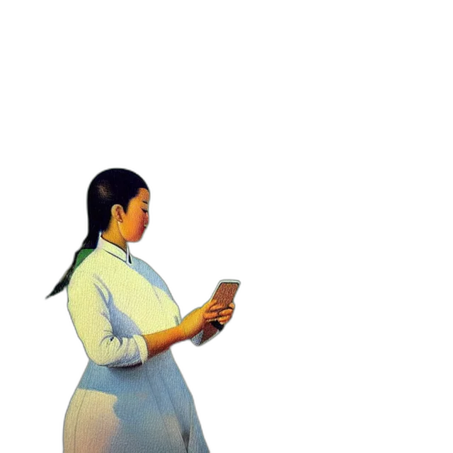 dress, staff, robot, concept art, vaporwave, 3d render, pixel art, neon lights transparent PNG cut-out