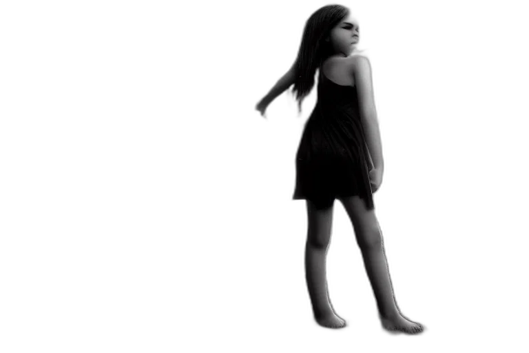 dress, 3d render, concept art, cartoon, photorealistic, monochrome, girl, fantasy transparent PNG cut-out
