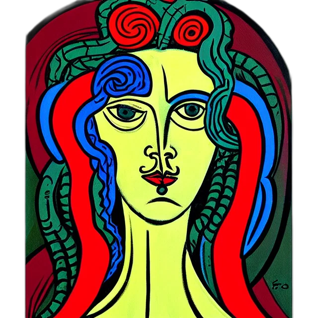 face, mask, crown, concept art, cartoon, oil painting, fantasy art, outer space transparent PNG cut-out