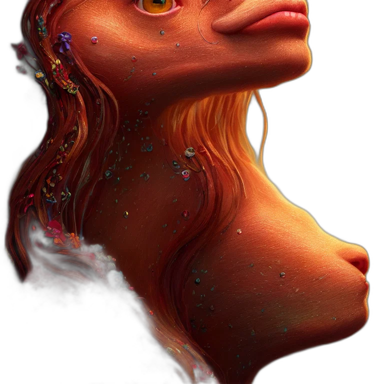 face, mask, creature, dragon, fantasy art, concept art, photorealistic, 3d render transparent PNG cut-out