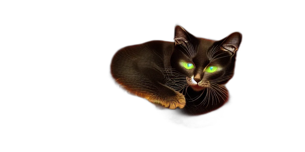 animal, creature, photorealistic, 3d render, concept art, fantasy art, cat, sprouting transparent PNG cut-out