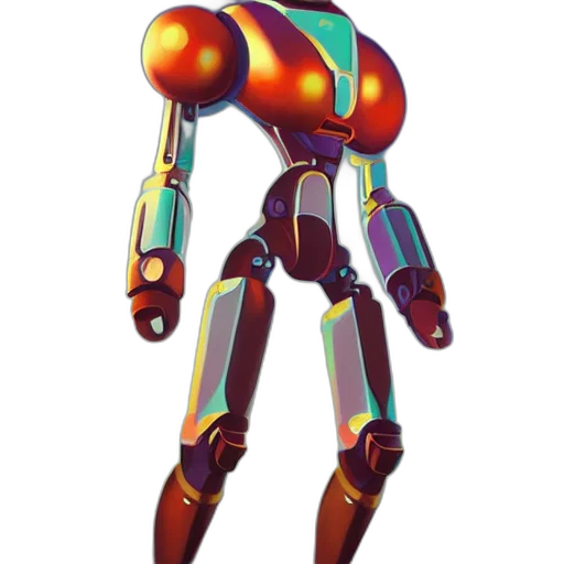robot, staff, weapon, concept art transparent PNG cut-out