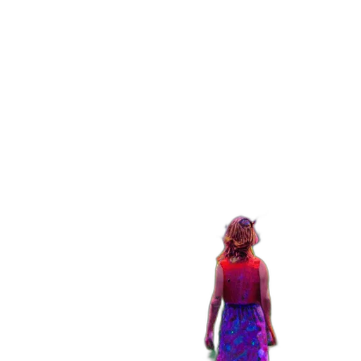 dress, umbrella, creature, robot transparent PNG cut-out