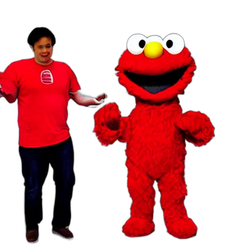 staff, creature, animal, 3d render, elmo, anime, character transparent PNG cut-out