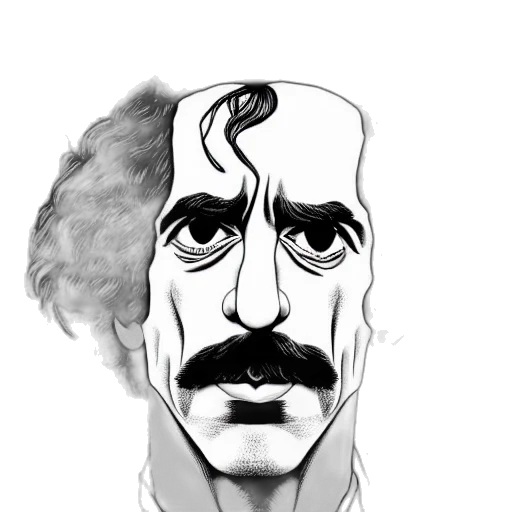 face, mask, hair, animal, comic book art, cartoon, concept art, pencil sketch transparent PNG cut-out