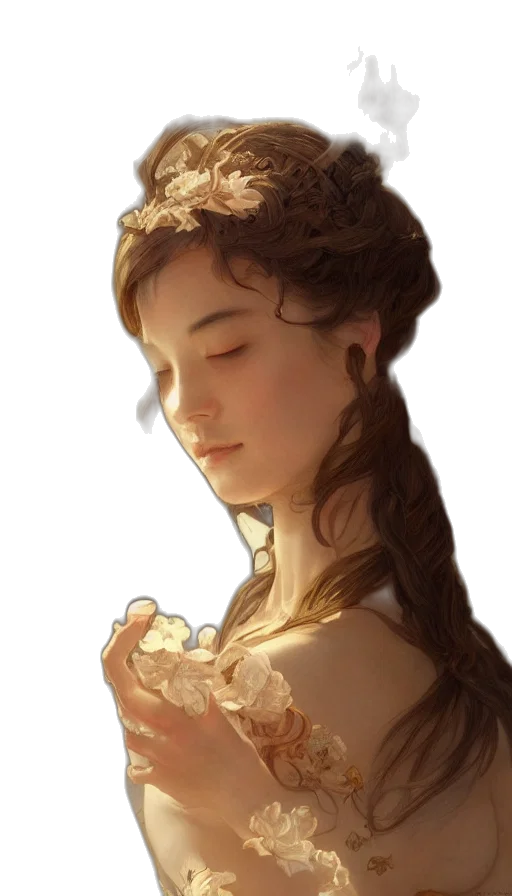 crown, dress, face, jewelry transparent PNG cut-out