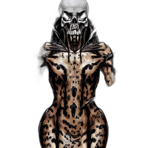 creature, dress, animal, mask, concept art, fantasy art, comic book art, cyberpunk transparent PNG cut-out