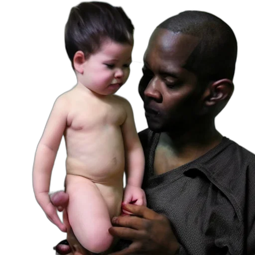 photorealistic, inmate, body, cute transparent PNG cut-out