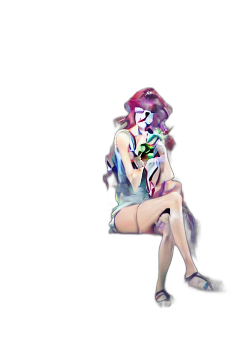 dress, jewelry, staff, weapon transparent PNG cut-out