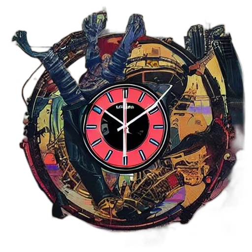 weapon, cyberpunk, concept art, clock transparent PNG cut-out
