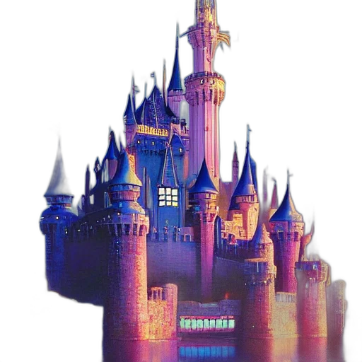 crown, building, concept art, 3d render transparent PNG cut-out